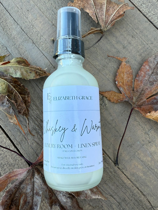 Whiskey & Warmth Room + Linen Spray