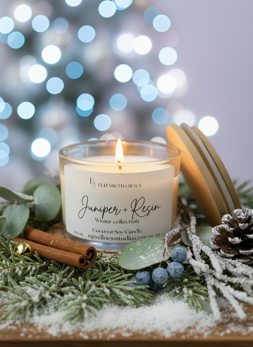 Juniper + Resin Candle