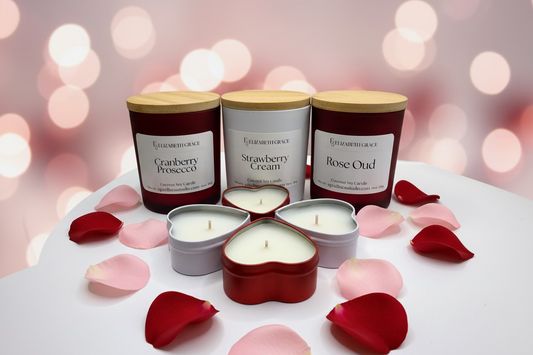 Valentine’s Day Candle Trio