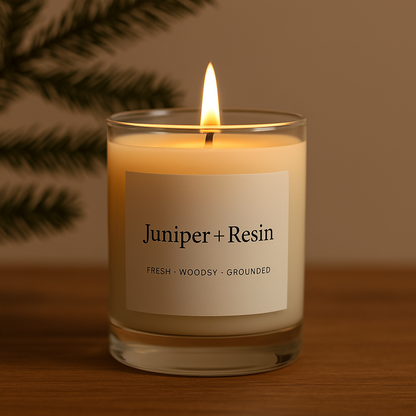 Juniper + Resin Candle